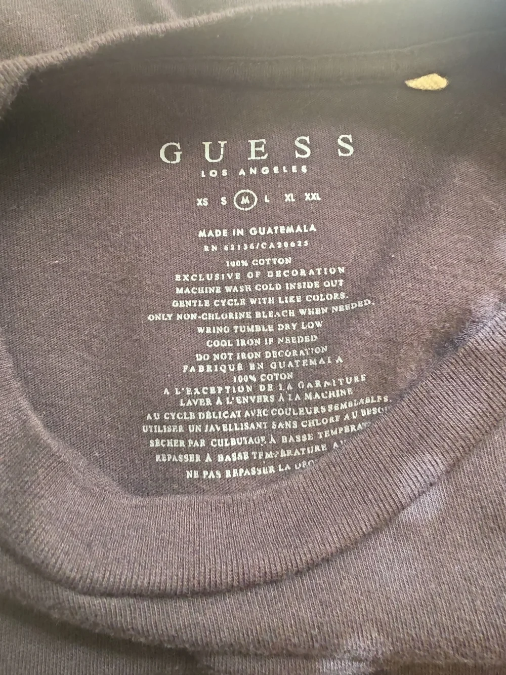 GUESS Black Short-Sleeve Crewneck Tee with Embroidered Dragon - Picture 3 of 5